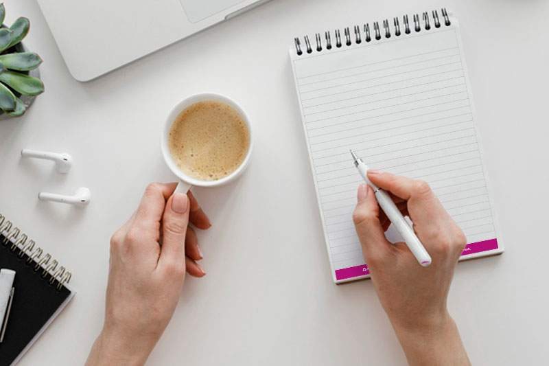 Reusable Writing Green Diary / Pad 